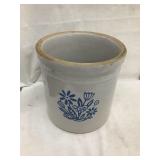 Western Stoneware 1 Gal. Crock w/ Flower Design,
