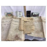 (5) Earlville (Iowa) Graphic 1883-4 Newspapers,