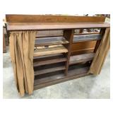 Primitive Wooden Shelving Unit, 55"T, 79"W, 14
