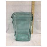 Glass Battery Jar, 13"T, 8" x 5 1/2"