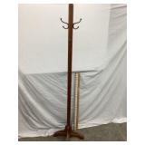 Wood Hall Tree, NO SHIPPING, 56 3/4"T, Missing