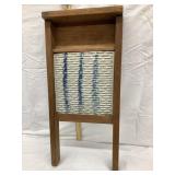 Rare Zinc Glazed Stoneware Washboard w/ Cobalt