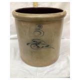 North Star Salt Glazed 3 Gal. Crock, 10 3/4"T,