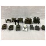 Military Toy Tanks & Cannons, etc., Various