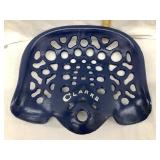 Clarks Cast Iron Tractor Seat, Painted, 15 1/2"W,