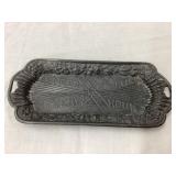 Pot Metal "I Need Thee Every Hour" Hairpin Tray,