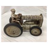 Arcade W & K Fordson Cast Iron Tractor w/ Driver,