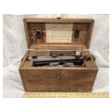 Vintage Berger Transit W/ Wooden Case, (2 Sticky