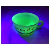 Sinai, SD Custard/Uranium Glass Souvenir Cup,