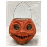 Vintage Paper Mache Halloween Jack-o-Lantern