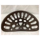 Cast Iron Tractor Seat, 2 1/2"T, 16"L, 10 1/4"D,
