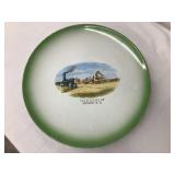 Farm Scene at Denhoff N.D. Plate, 9" Diameter