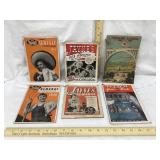 (6) Vintage Adv. almanacs, Incl. Red Crown Gas,
