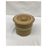 Yellow Ware/Stoneware 4 1/2"T Canister w/ a