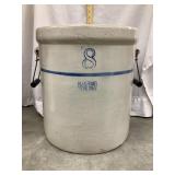 Blue Band 8 Gal. Crock w/ Bail Handles, Rim