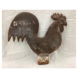 Hummer Cast Iron Rooster E184 Windmill Weight, 8