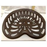 Stoddard Cast Iron Tractor Seat, 17 1/2"W, 15