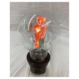 Vintage "Flower" Glass Lightbulb, Working, 4"T,