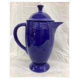 Fiesta Cobalt Blue Coffee Pot w/ Lid,10"T
