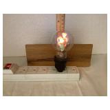Vintage "Flower" Glass Lightbulb, Working