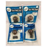 (4) NOS Walnut Gear Shifter Knobs, (2) C