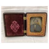 Early Daguerreotype w/ Case, Case 3"T