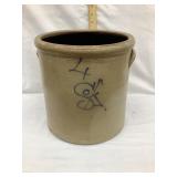 Salt Glazed 4 Gal. Crock w/ Cobalt Design(Akron
