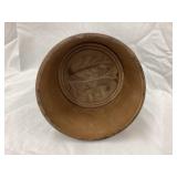 Primitive Wood Butter Mold w/ Acorns, 5"T, 4