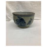 Sleepy Eye Stoneware Salt Bowl, 4"T, 6" Diameter,