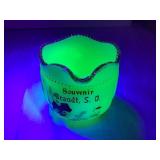 Brandt, SD Custard/Uranium Glass Souvenir