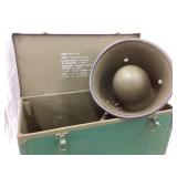 Vintage Military Amplifier w/ Case, 11 3/4"T, 20