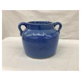 Ruckles/White Hall Pottery Bean Pot w/ Sawtooth