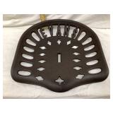 Evans Cast Iron Tractor Seat, 15"W, 14 1/2"D