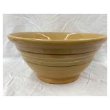 Yellow Ware Bowl w/ Brown & White Stripes, 5