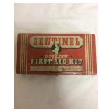 Vintage Sentinel utility first aid kit tin
