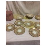 dishes, court china, WLL made in England