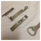 LOT, various bottle openers.