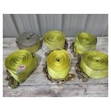 6 paramount trailer straps with chain ends