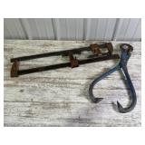 Skidding Tongs, Steel Bar Clamps