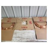 Rolls of copper tubing 1/4 and 3/8