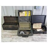 Metal Toolbox, Drill Bits, And More