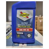 2 cases of sunoco ultra synthetic motor oil SAE