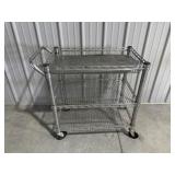 Metal Rolling Shelf Cart