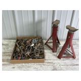 Jack Stands, Assorted Clips And Hangers