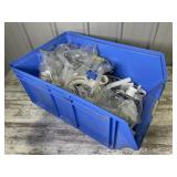 Large Storage Bin with Plumbing Parts