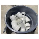 Assorted PVC Pipe Trash Can Included