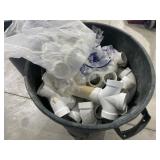 Assorted PVC Pipe Trash Can Included