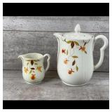 Halls Superior Pitcher and Creamer Set