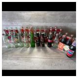 Assorted Miniature Soda Bottle Collection