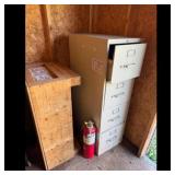 Office Cabinet and Fire Extinguisher Set
